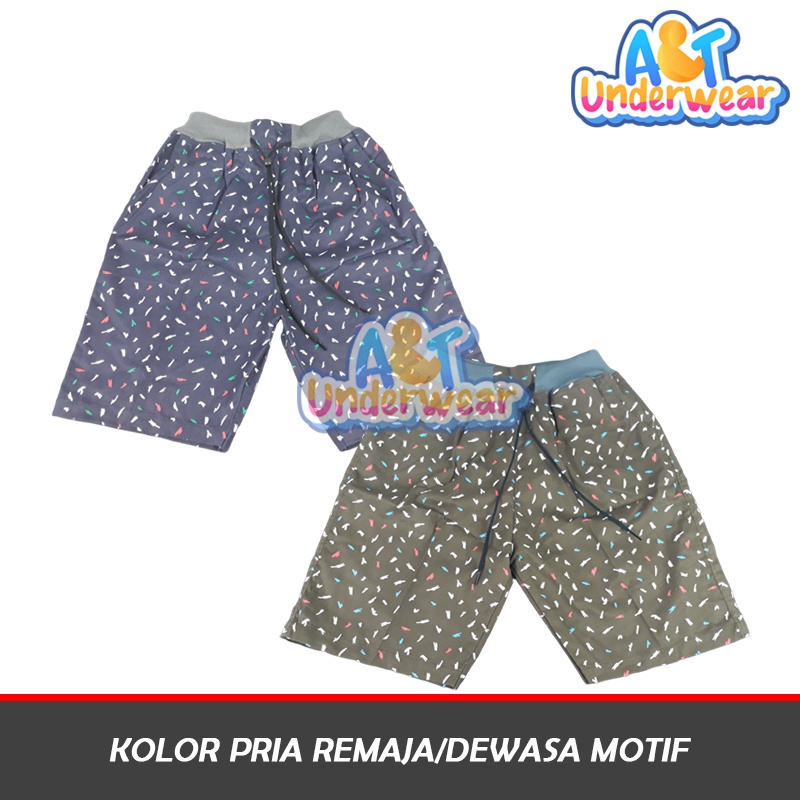 AT370-Celana Pendek Pria Motif/Kolor Pria Remaja Dewasa