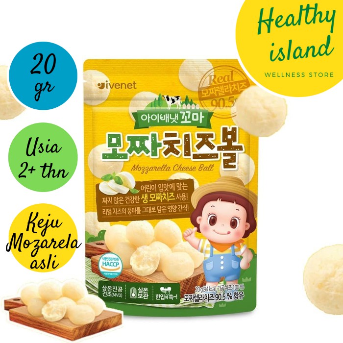 Snack Anak Umur 2+ Tahun Bola Keju Mozarella Ivenet Mozza Cheese Ball