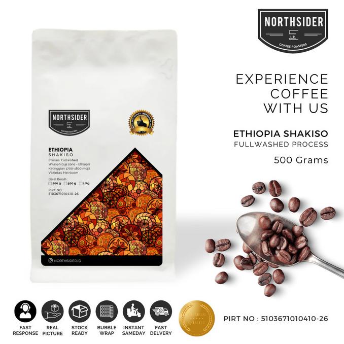 

BIJI KOPI ARABIKA ETHIOPIA GUJI SHAKISO WASHED - 500GR NORTHSIDER -Diskon Besar