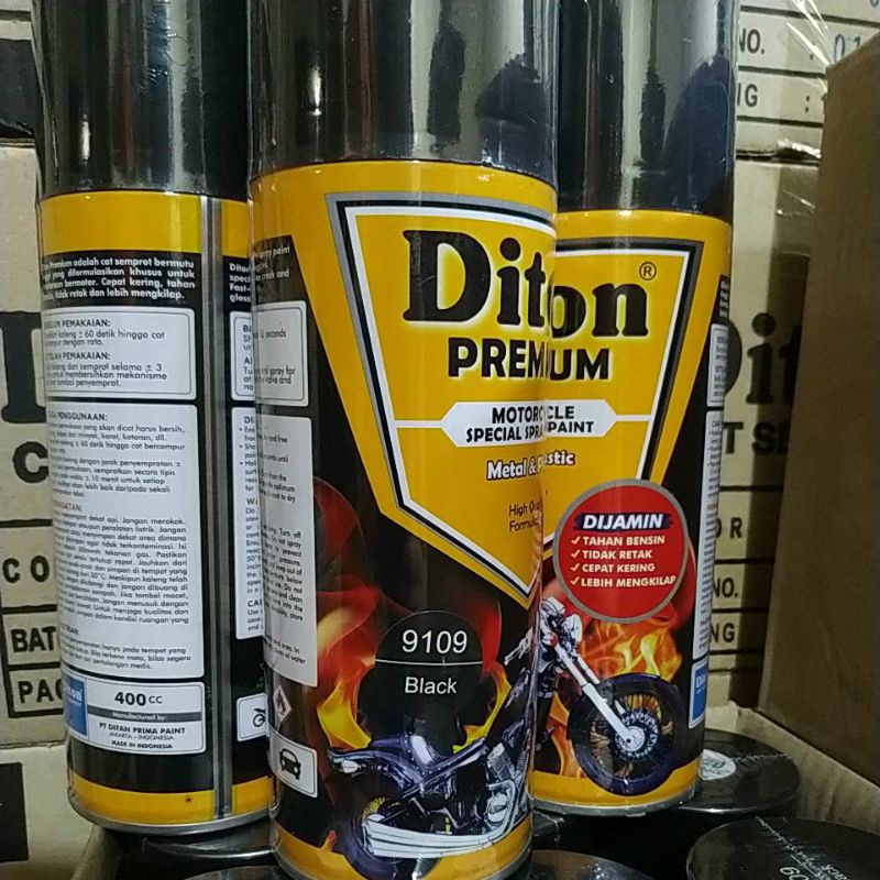 cat semprot / pilok diton premium 400cc hitam, black, black doff, black semi doff, black metalic, nmax matte black, prestige black