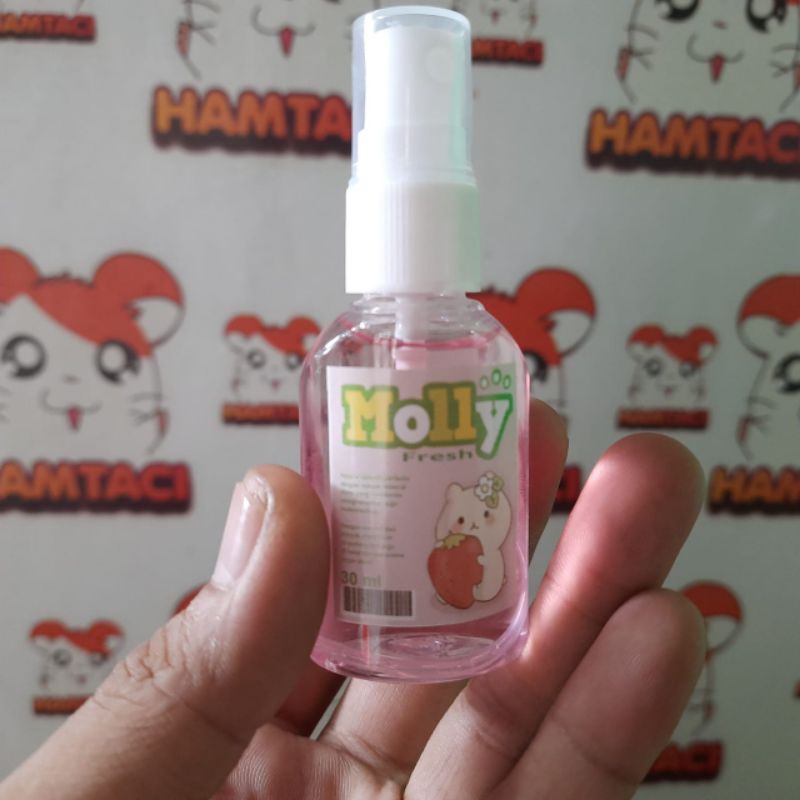 MOLLY FRESH PARFUME STRAWBERRY 30ML UNTUK HAMSTER/GERBIL/SUGAR GLIDER