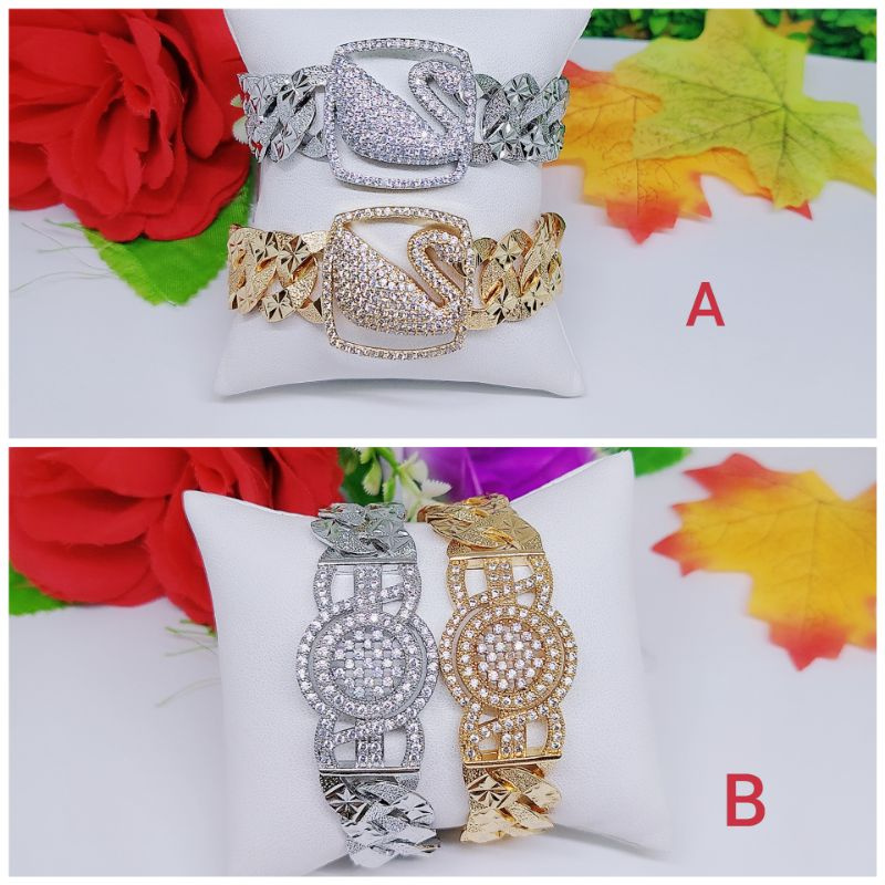 Gelang Fashion jewelry lapis emas 18k