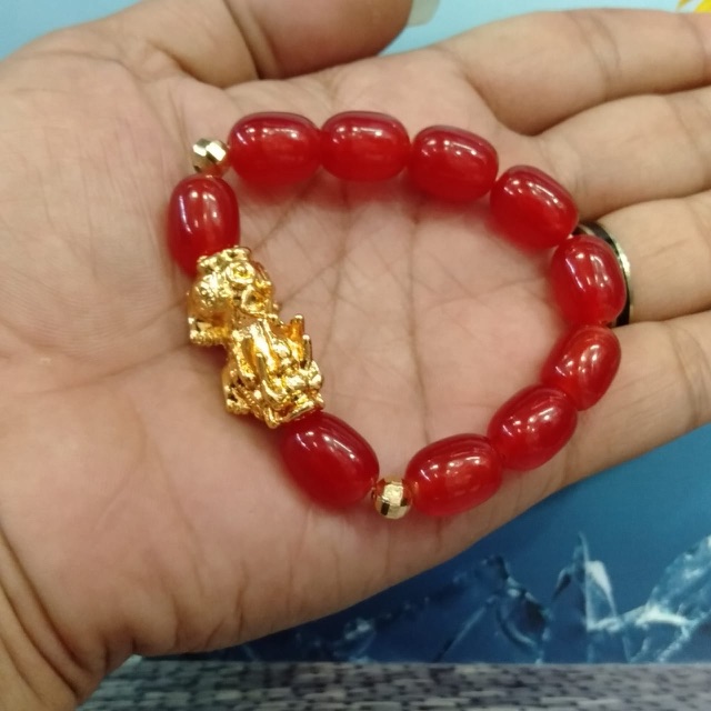 Gelang tangan pixu //perhaisan wanita // gelang batu