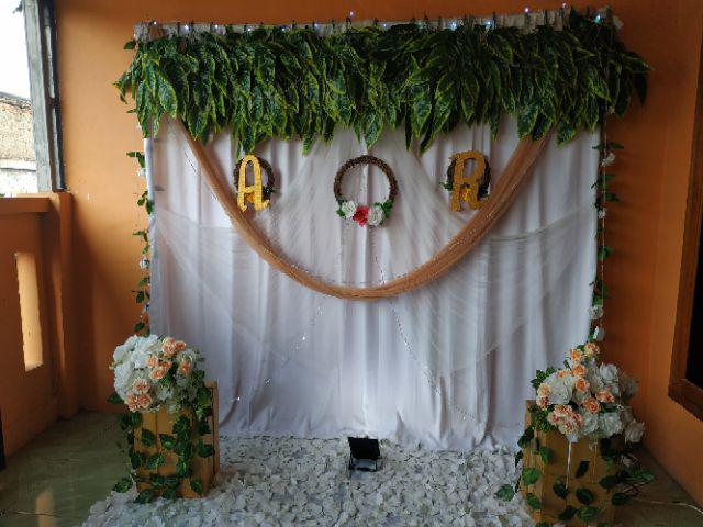 Ring Rotan Diy Wreath Flowers Bulat Kayu Shabby Chic Nordic