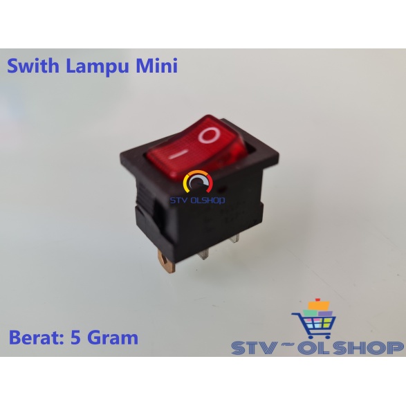 saklar mini lampu on-off / swith lamp 3 pin