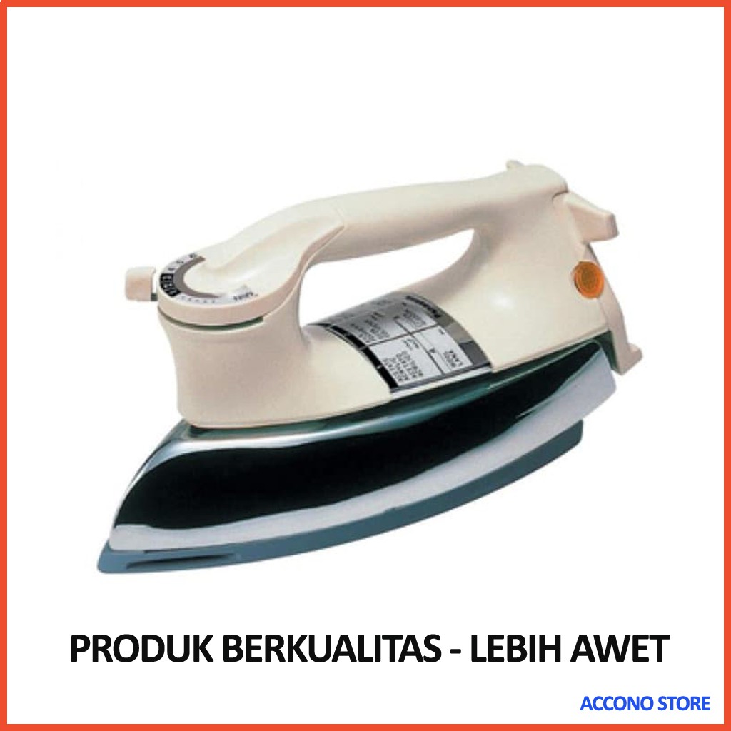 Setrika Panasonic Setrika Berat NI - 22AWT W1X4 Elektronik Rumah Tangga Settrikaan Gosokan Baju Awet
