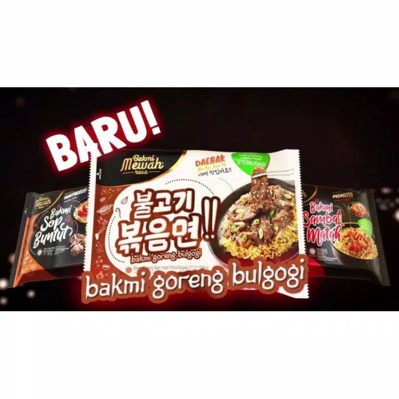 bakmi mewah bakmi goreng bulgogi 144 gram