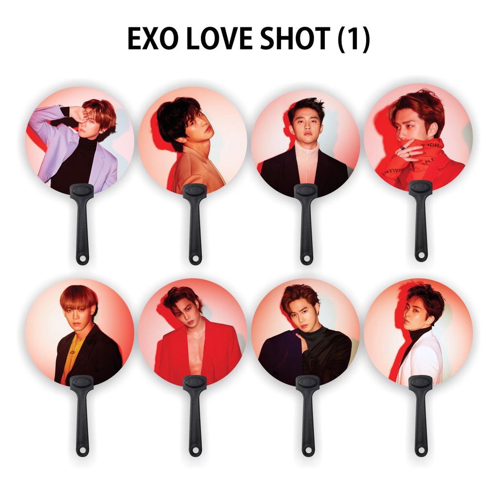 [READY STOCK] KIPAS TANGAN / HANDFAN EXO LOVE SHOT (1) - SOUVENIR KPOP UNOFFICIAL