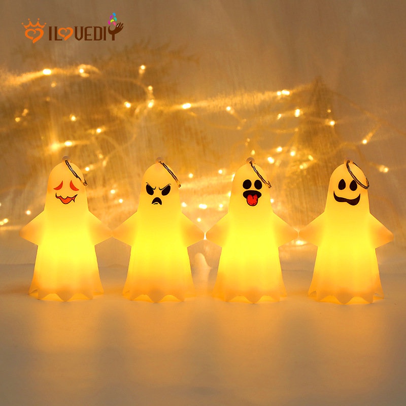 Lampu Malam Led Bentuk Boneka Vampire 3D Untuk Dekorasi Halloween