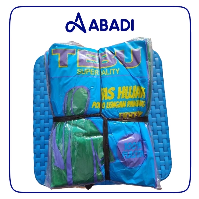 GROSIR Jas Hujan Mantel Kresek / Mantel Plastik Ponco Lengan Tebu ( 1pak isi 12 biji)