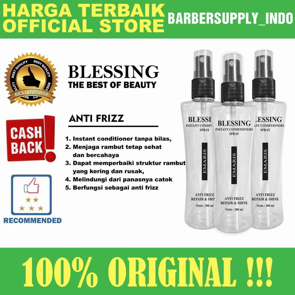 Blessing Anti Frizz 200ml / Conditioner Rambut Pelembab Rambut Kering