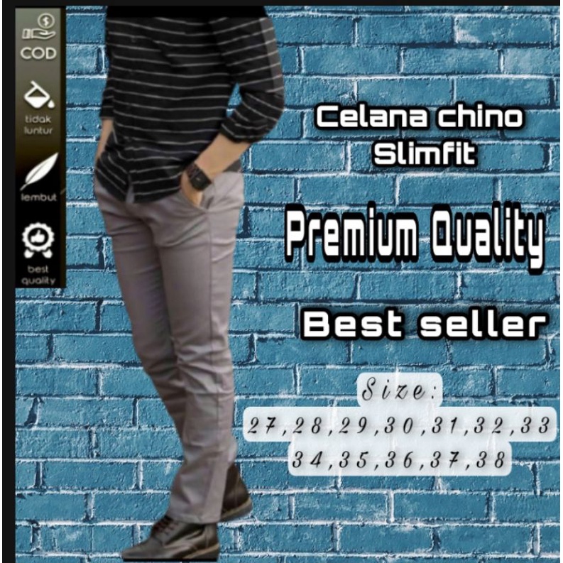 Celana Chino Slimfit Premium Quality Berkualitas