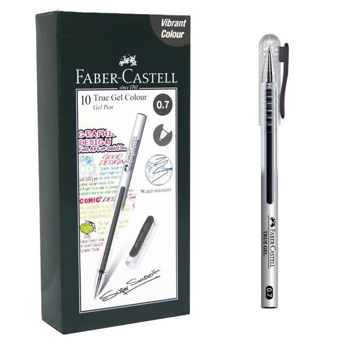 

PROMO TERMURAH Faber-Castell True Gel Pen -- Black Ink 0.7 mm DR223