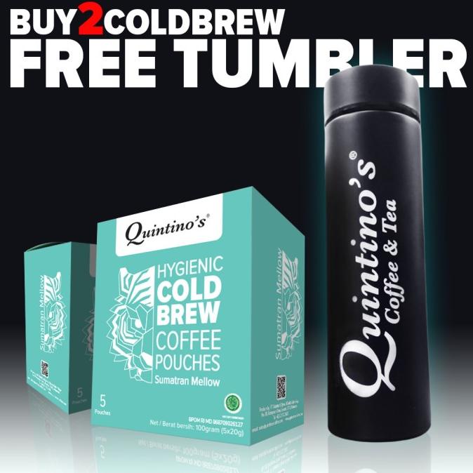 

Quintino's Cold Brew 2 Pack Free Tumbler -Diskon Besar