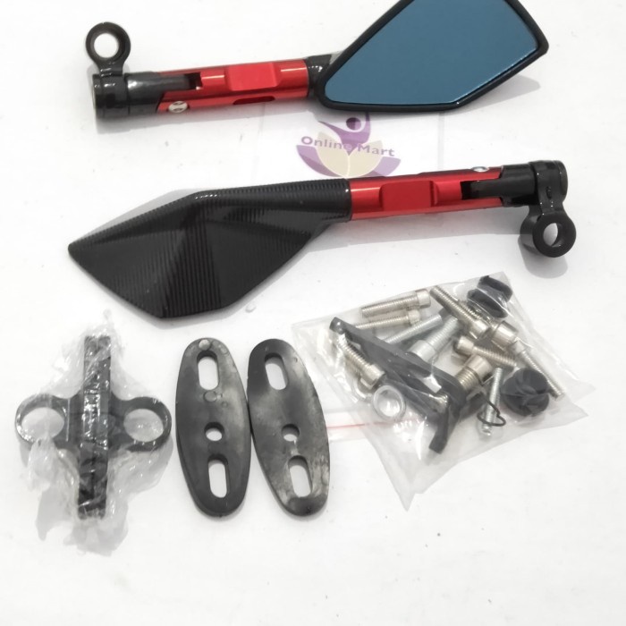 motor-spion- spion tomok univesal variasi ninja nmax aerox xmax vixion rx king mio - merah -spion-