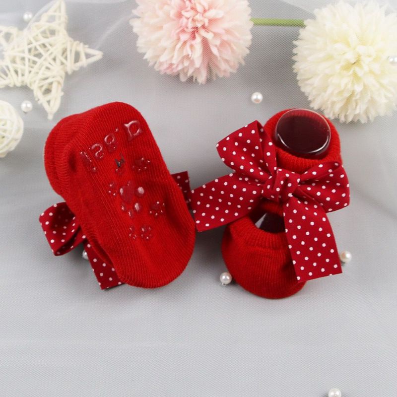 BABY K2 - Kaos Kaki + Set Bandana Warna Merah