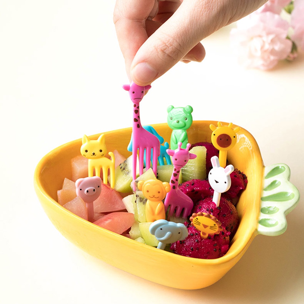 [DEASTORE] GARPU BUAH ANAK MODEL HEWAN / DESSERT FORK ANIMAL / GARPU ANAK / HIASAN BEKAL MAKAN ANAK / TUSUKAN BENTO BUAH ANAK / CHILDREN FRUIT FORK DECORATION DESSERT TOOTHPICKS