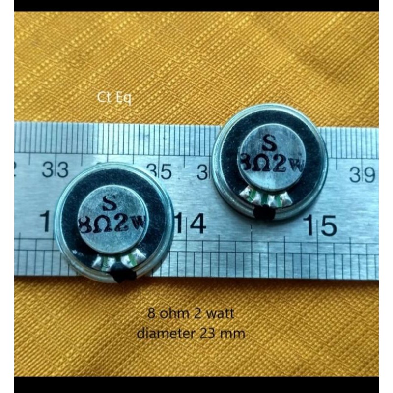 Mini Speaker 8 ohm 2 watt 2 W 8R speaker Diameter 23 mm tebal 5mm