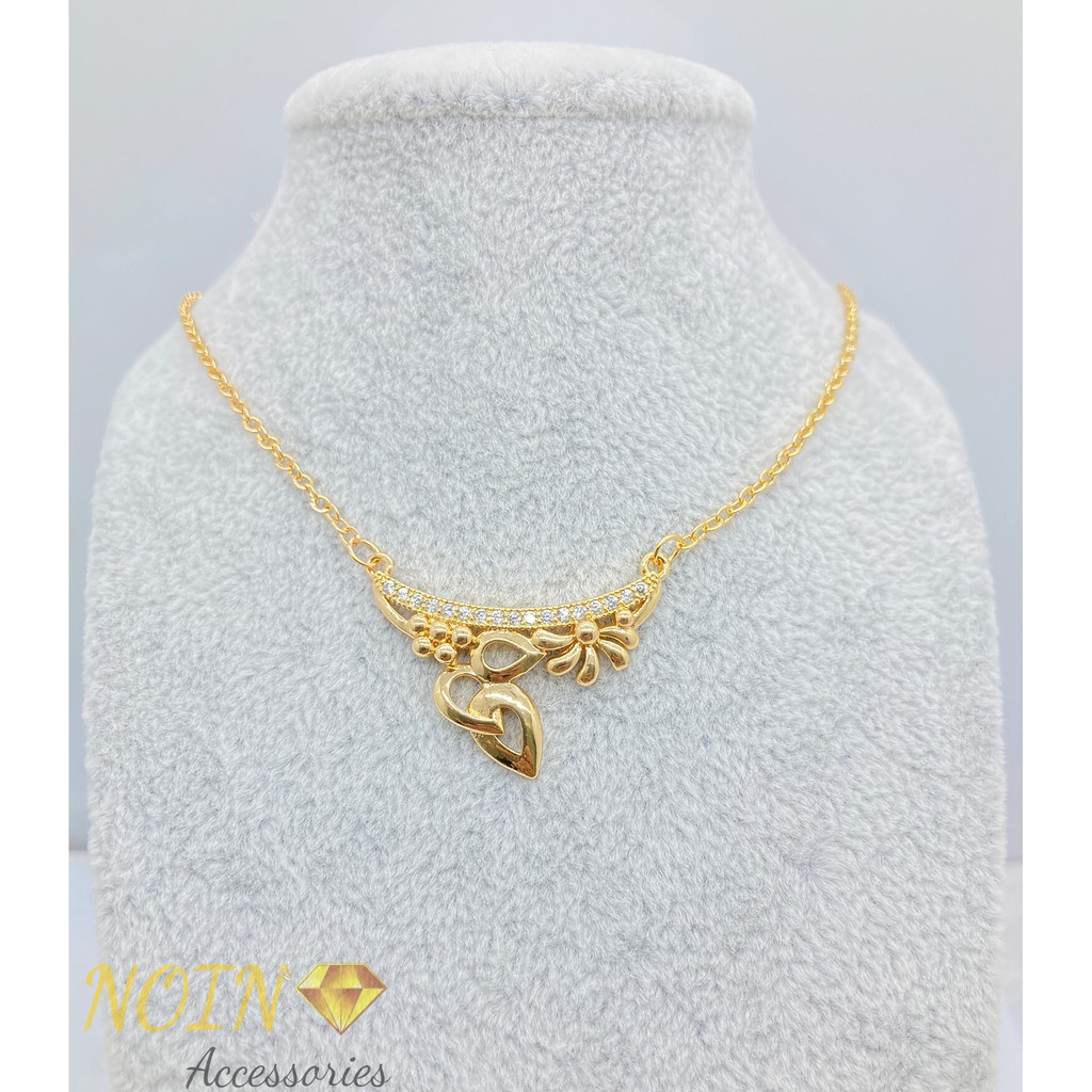 [NOIN] Kalung Koye Permata Lapis Emas 18K Aksesoris Wanita KLE-006