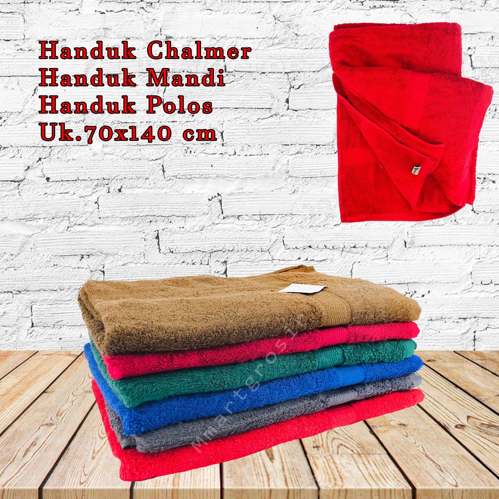 Handuk Chalmer / Handuk Mandi / Handuk Polos / Uk.70x140 cm