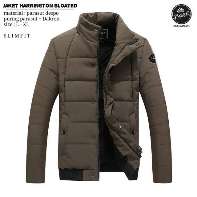 JAKET HARRINGTON BLOATED BGSR - jaket pria - jaket wanita - fashion pria - fashion wanita