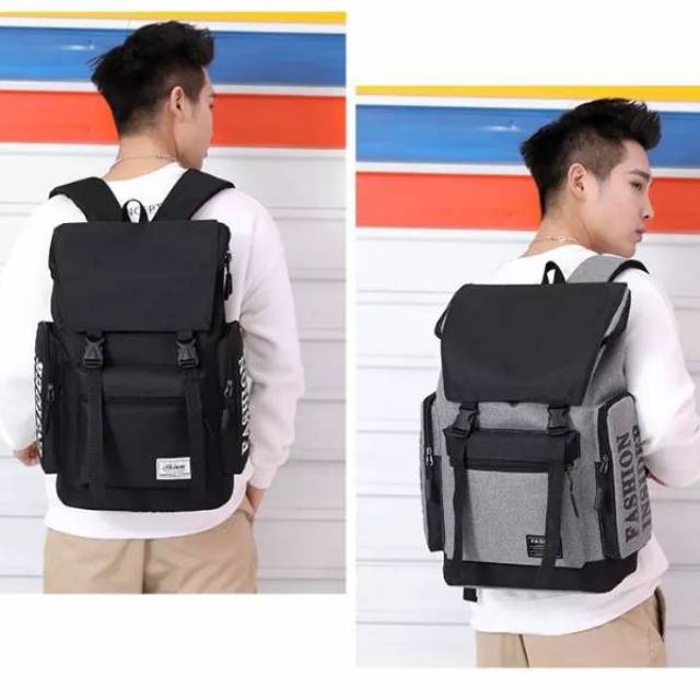 Tas Pria ZB RDN 069 Distro Raindoz Bandung Ransel Punggung Backpack Cowok Keren Sek BRAN NB-Tp BJ