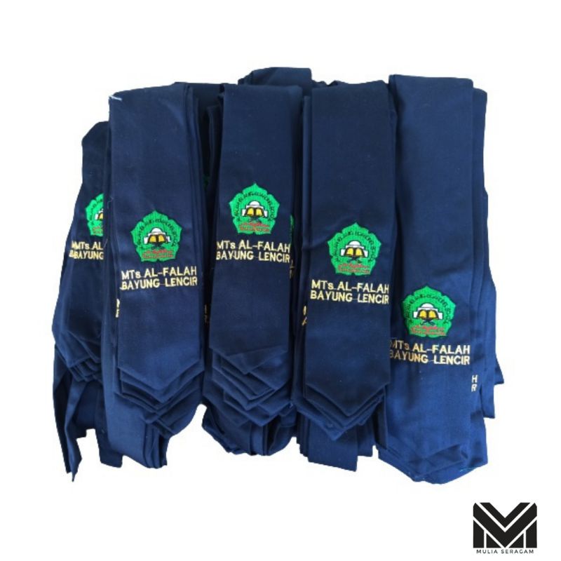 Dasi Sekolah SMP SMA Bordir Custom