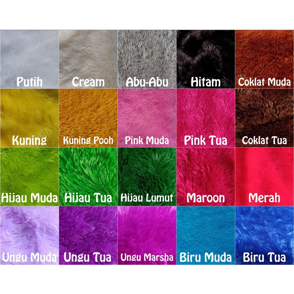Bizzarpillow Sajadah Dewasa Busa Bulu Rasfur Ukuran 120 x 65 x 3cm BZ248