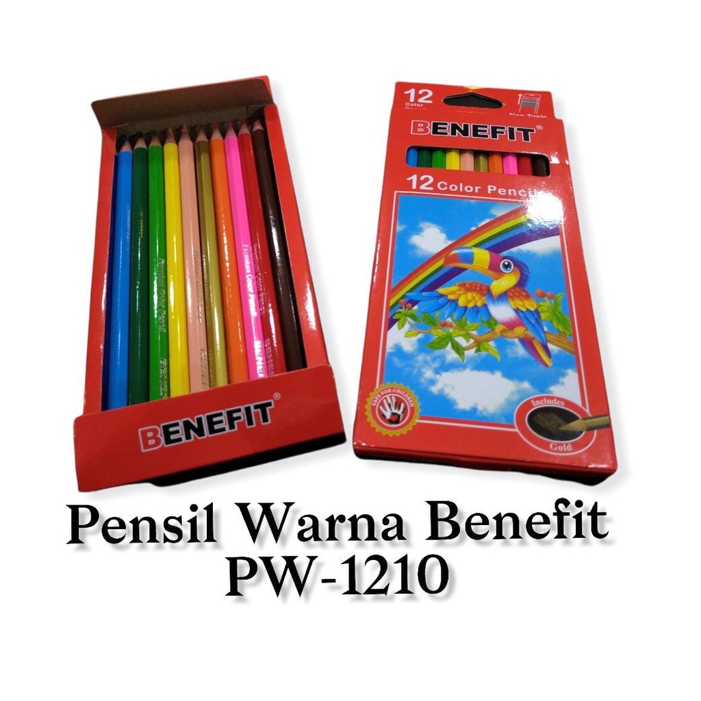 

PENSIL WARNA BENEFIT 12W PANJANG PW-1210