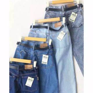  CELANA  BOYFRIEND  JEANS  WANITA FREE BELT Shopee  Indonesia