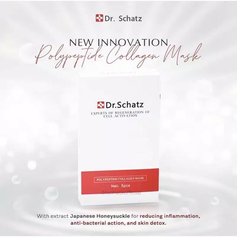 Dr Schatz Collagen Mask NEW innovation polypeptide terbaru masker Stemcell ORIGINAL ecer  grosir