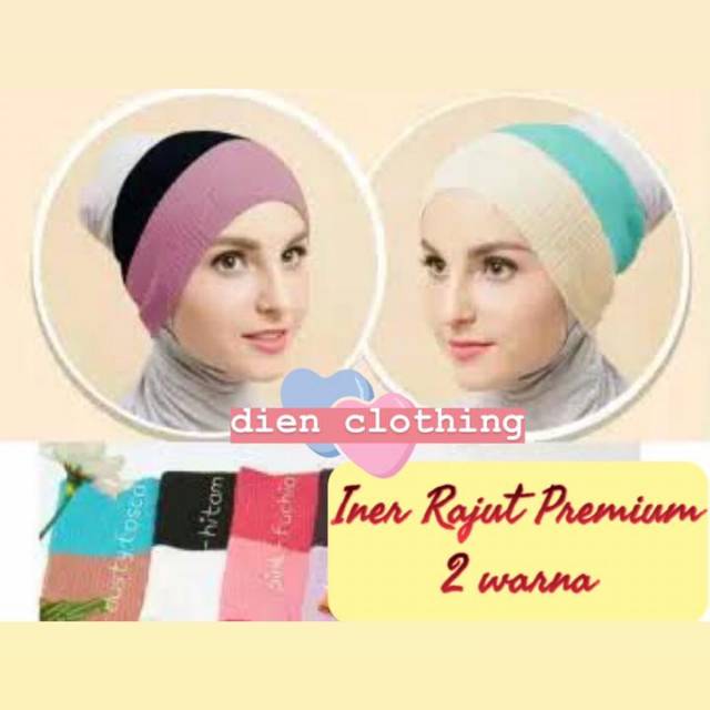 Inner rajut 2 warna / inner rajut premium / bandana rajut
