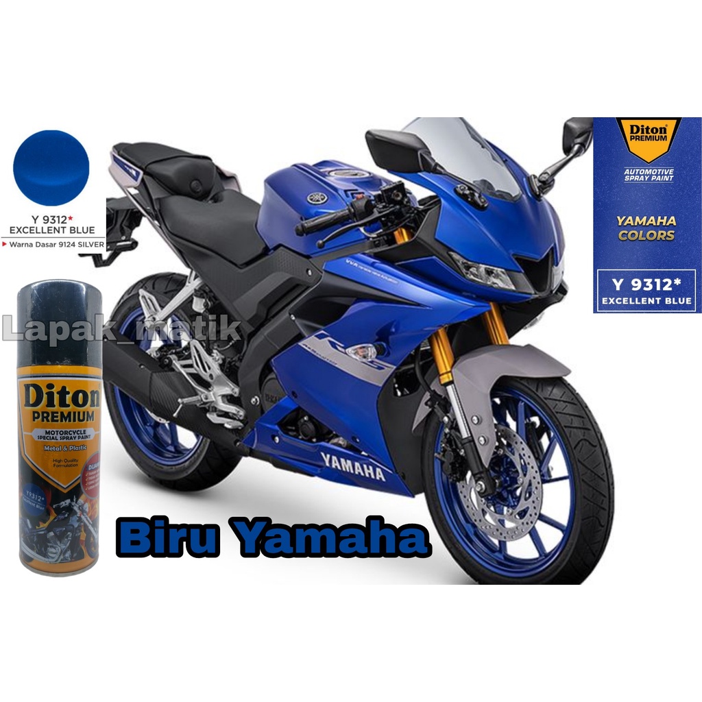 Pilok DITON PREMIUM BIRU YAMAHA EXCELLENT BLUE Y9312 400mL