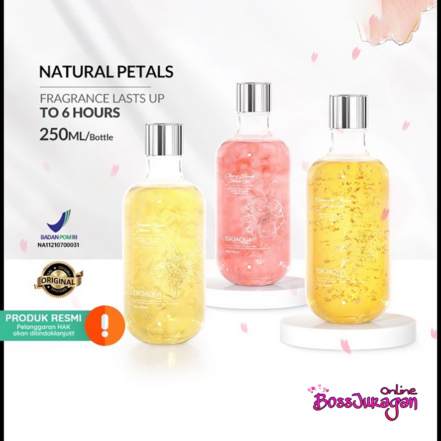 (BOSS) BIOAQUA Shower Gel Abstract Fresh Petals 250ml - Jasmine Flowers/Osmanthus/Cherry Blossom