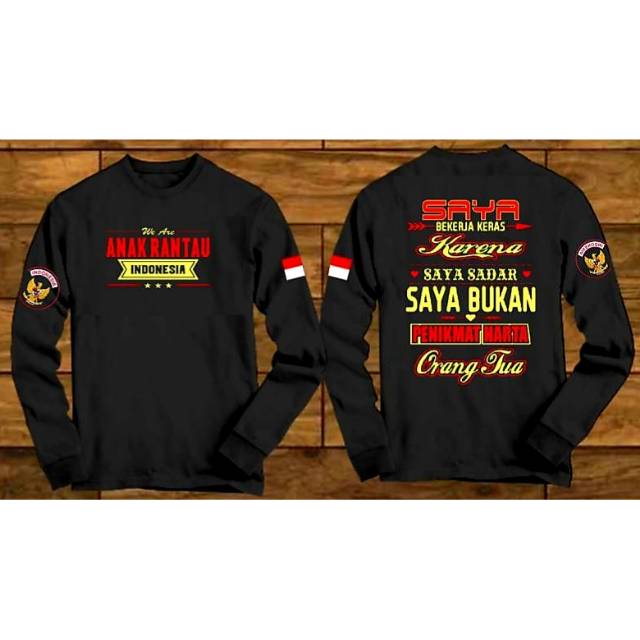  Kaos  Distro Anak  Rantau  Indonesia  Lengan Panjang Shopee 