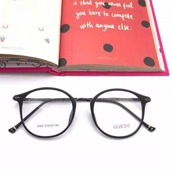 Terbaru.. Kacamata Wanita 1050 ,Gratis Lensa Minus ,Kacamata Antiradiasi