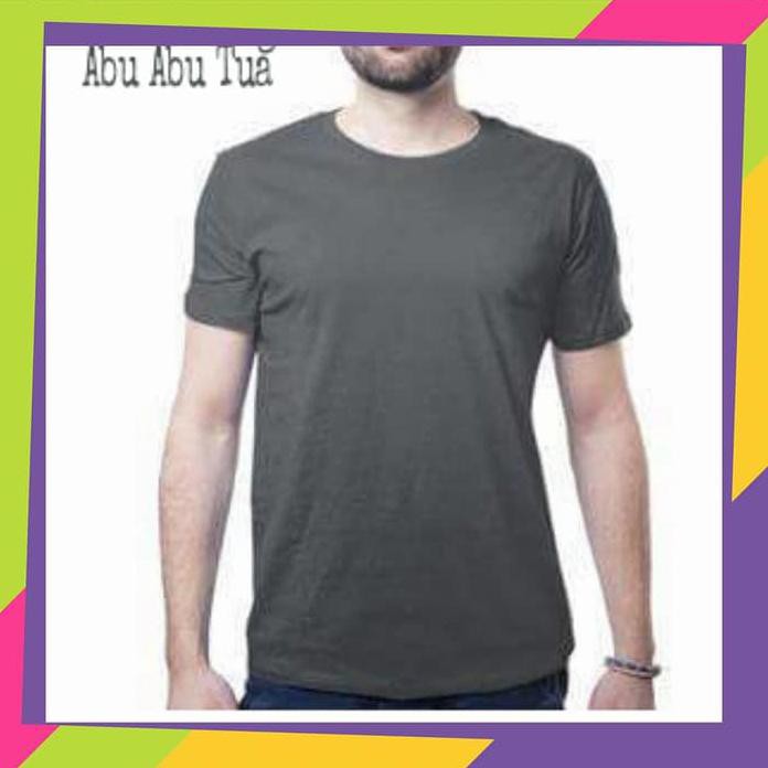 Grosir Kaos Oblong Polos – Kaos Polos Warna Abu Abu Tua - Abu -Abu Tua, M High Quality