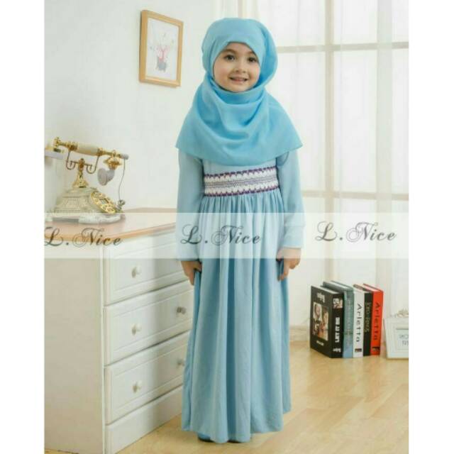 L Nice Gamis Blue (BIG)