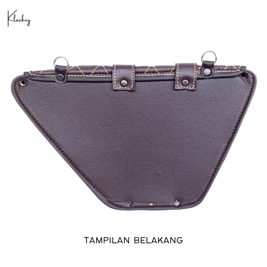 KLASIKUY - Model 03 : Tas Motor Side Bag Samping Motor Klasik Custom Japstyle