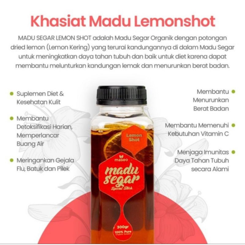 

MADU SEGAR LEMON SHOT