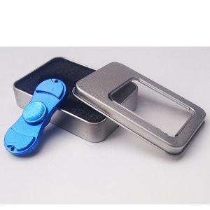 Jual Fidget Spinner Metalic 2 Side Twist Hand Spinner Toys   Biru Murah
