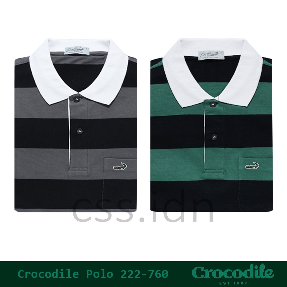 Kaos Kerah Polo Slim Fit Pria Crocodile 222-760