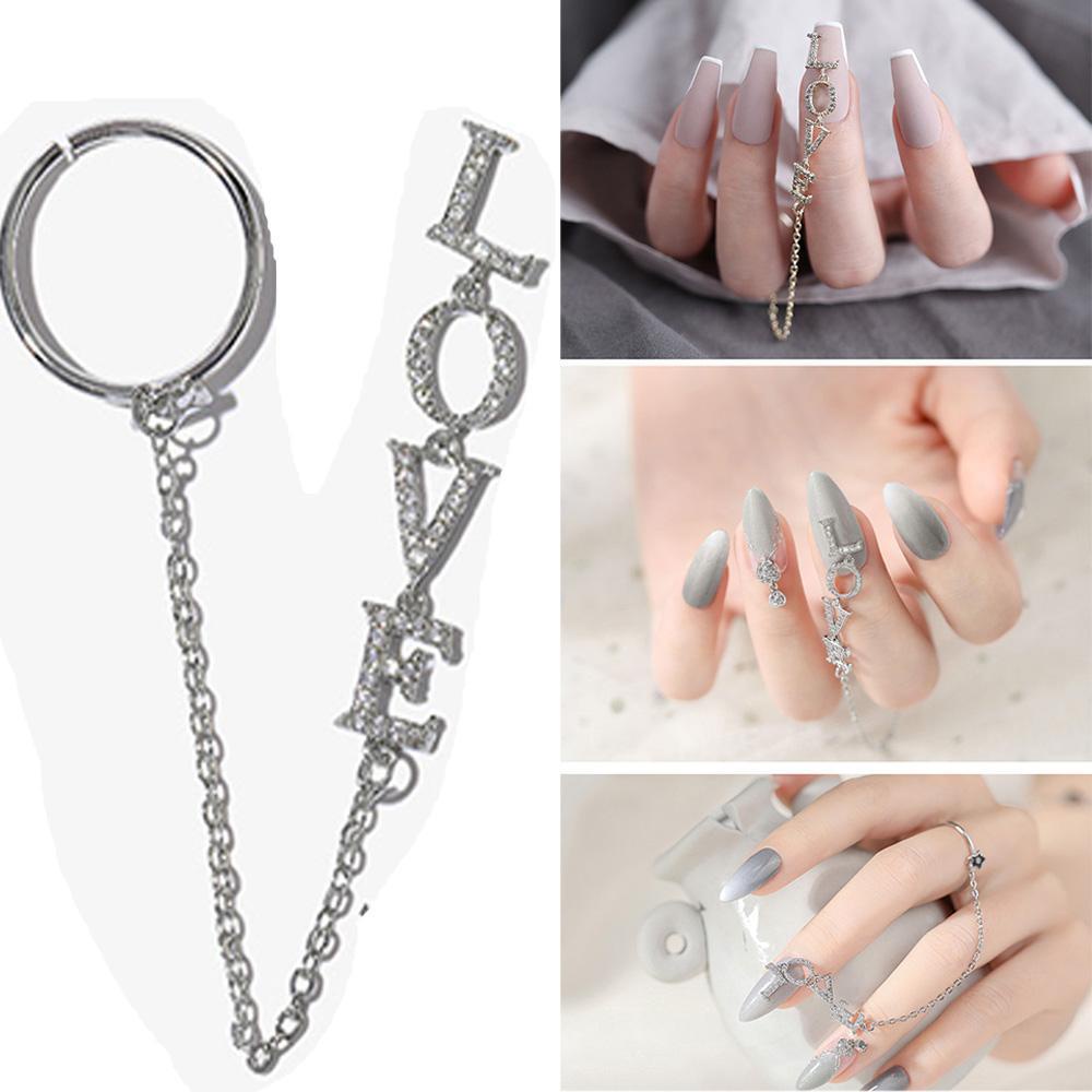Agustina Kuku Berlian Imitasi 3D Shiny Manicure Tools Mutiara Logam Kristal Busur Nail Art Dekorasi