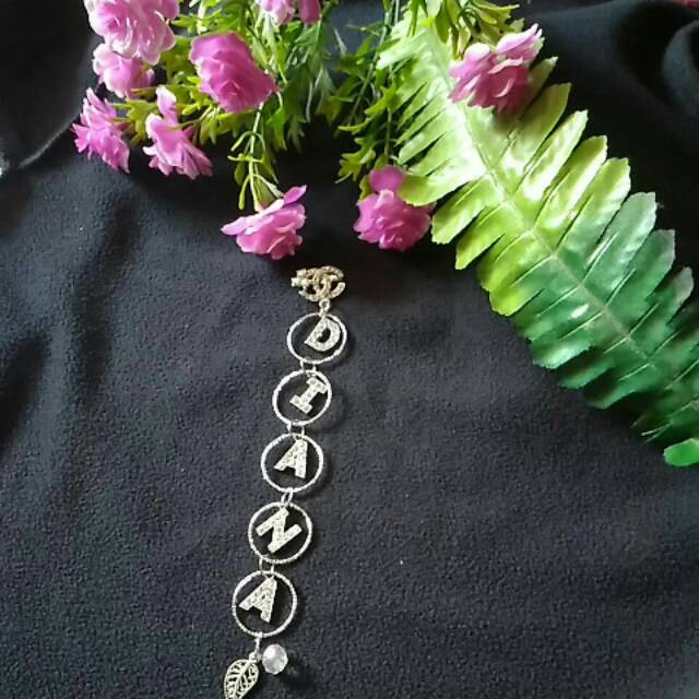 Request bros juntai nama mix ring bros hijab inisial