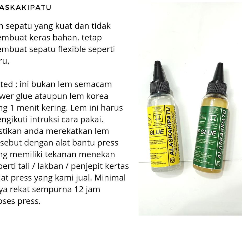 

[KODE 8RDE8] Lem sepatu magic glue untuk reglue lem bening