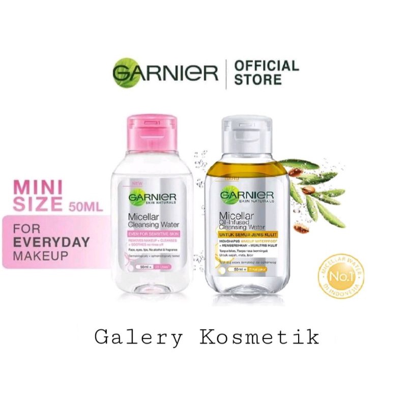 Garnier micellar water pink/garnier micellar water oil infused 50 ml