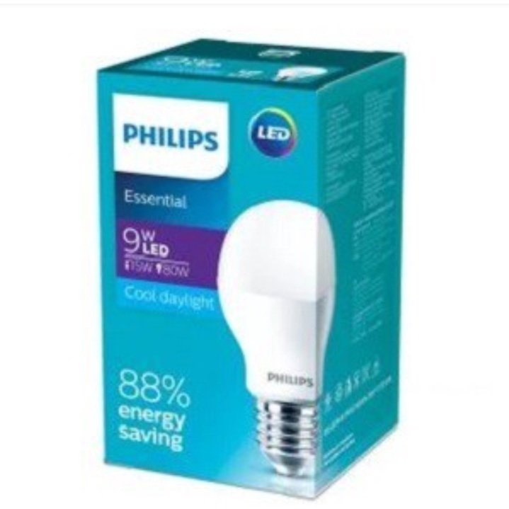 Lampu Philips LED 9 Watt Putih - LED ESSENTIAL 9W / 9Watt / 9 Watt