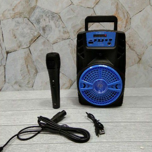 Speaker Bluetooth Fleco Terbaru F-410(Bonus Mic Satu)