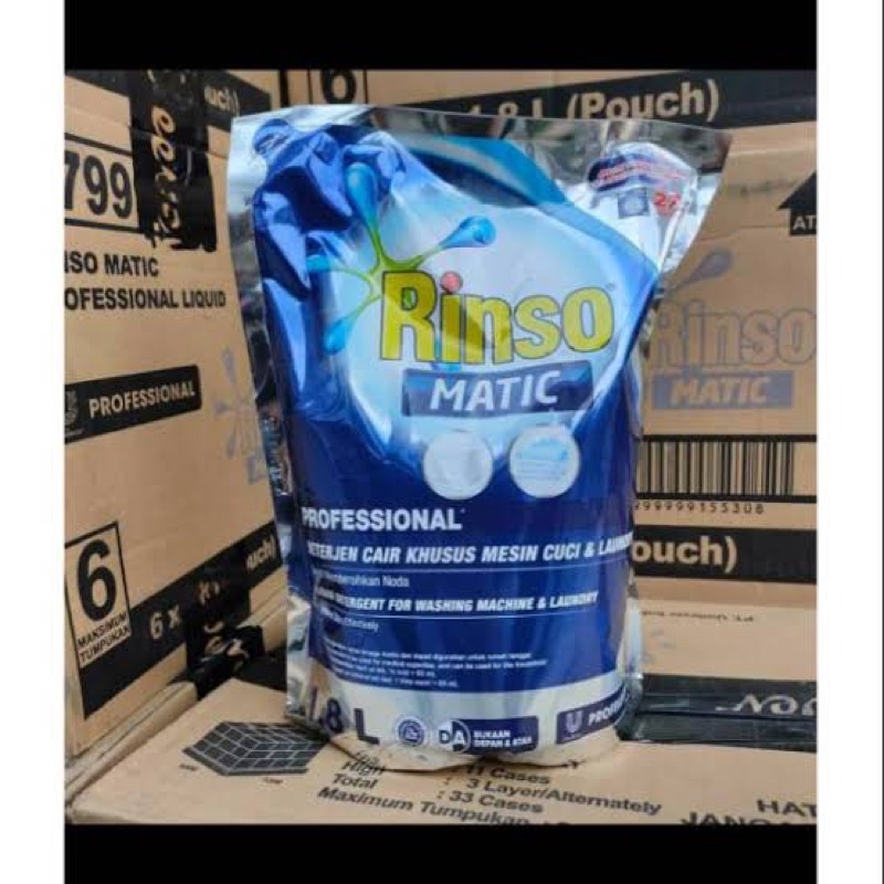 Rinso Matic profesional detergen cair 1,65L Termurah