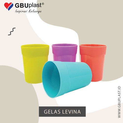 Gelas Plastik/ Gelas Levina 320 ml GBU PLAST